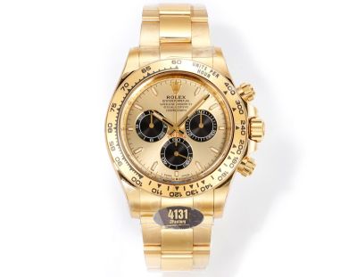 Rolex Daytona 4131 Movement 40mm Yellow Gold Face/Oyster Band Ceramic Watch